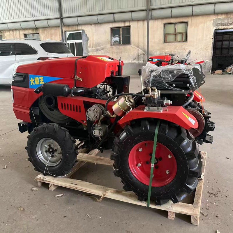 农用大棚果园多功能四驱轮式微耕机 打地开沟柴油耕地机旋耕机图2