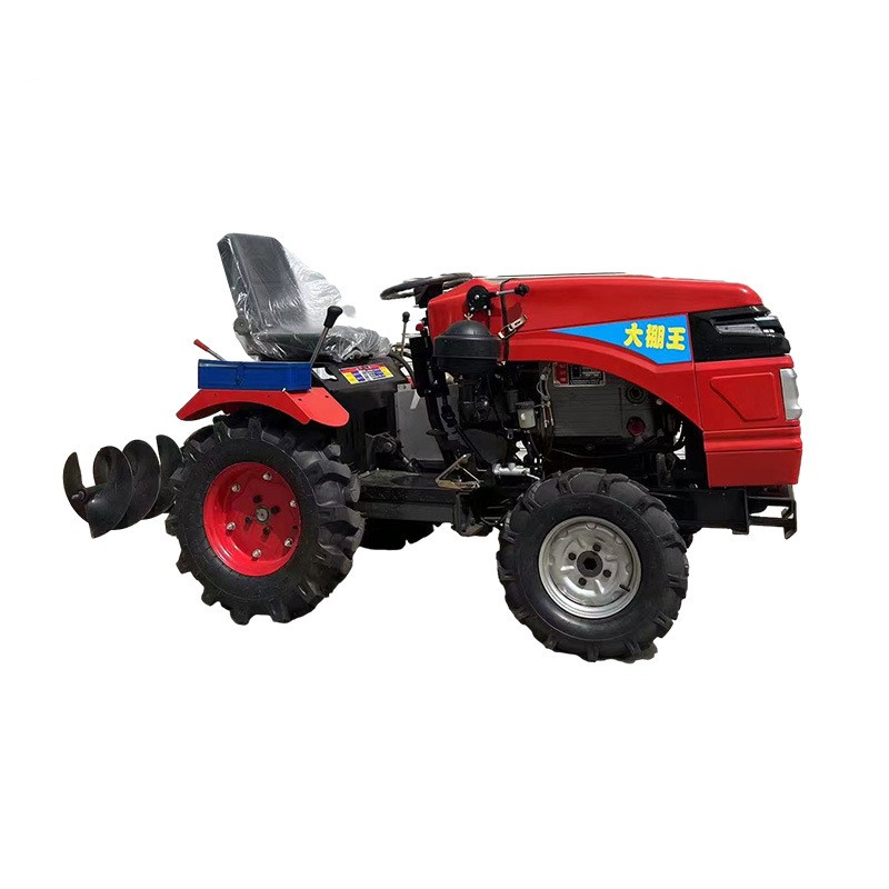 农用大棚果园多功能四驱轮式微耕机 打地开沟柴油耕地机旋耕机图5