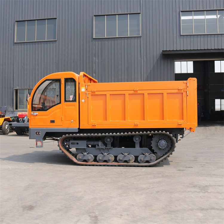 建筑工程用履带运输车 8吨履带自卸车 可加装吊具简单易操作图2