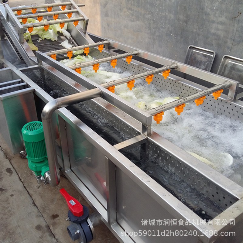 果蔬气泡清洗机 水果蔬菜清洗设备 全自动大型商用全自动洗菜机器图4