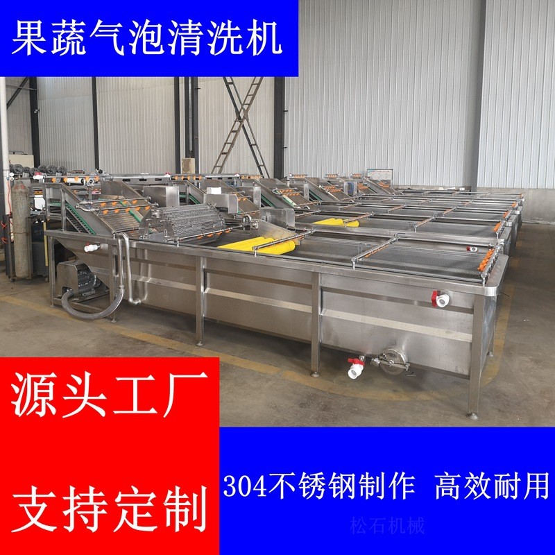 菌菇类山野菜喷淋气泡清洗加工流水线 软包装袋洗袋烘干机 松石图5