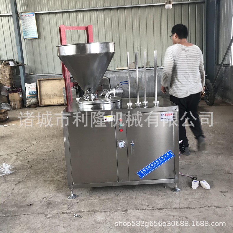商用全自动液压灌肠机 风干肠腊肠灌装机器 哈尔滨红肠灌 肠机器图5