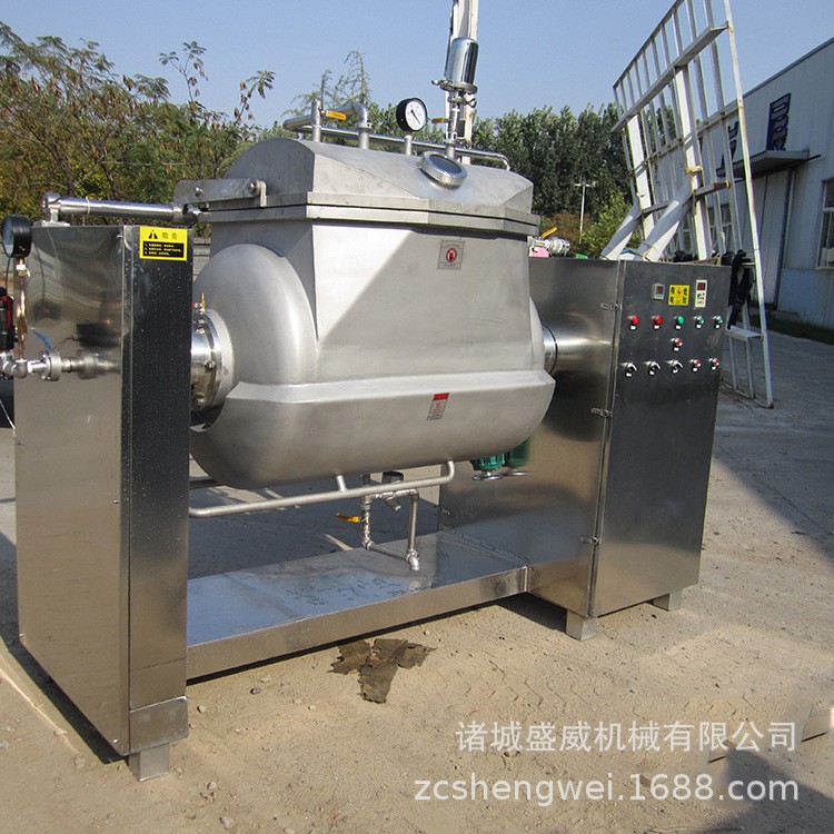 银耳羹横轴卧式搅拌锅 豆沙馅莲蓉馅料搅拌炒锅 草莓酱搅拌机厂家图5