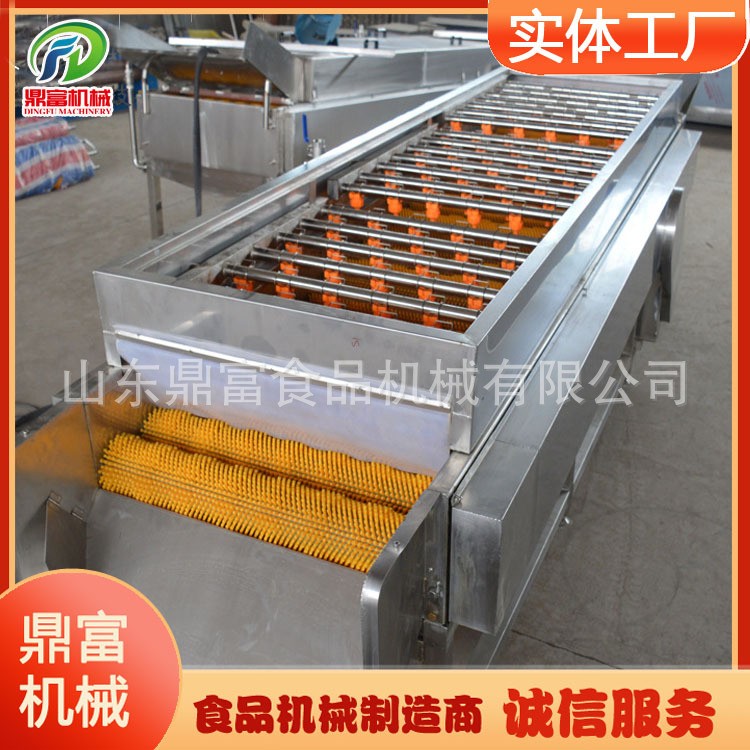 全自动平行毛辊清洗机 生蚝扇贝高压清洗机 海产品清洗成套设备图5