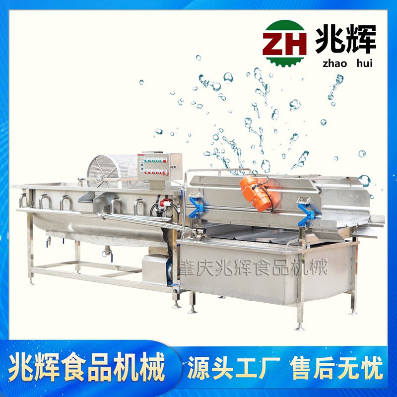 涡流洗菜机 厂家自产大型鼓泡旋流水式大型洗菜机 供应蔬果清洗机图4