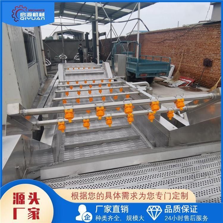 启源机械 茼蒿喷淋式气泡清洗机 野菜土豆水果蔬菜清洗设备图4