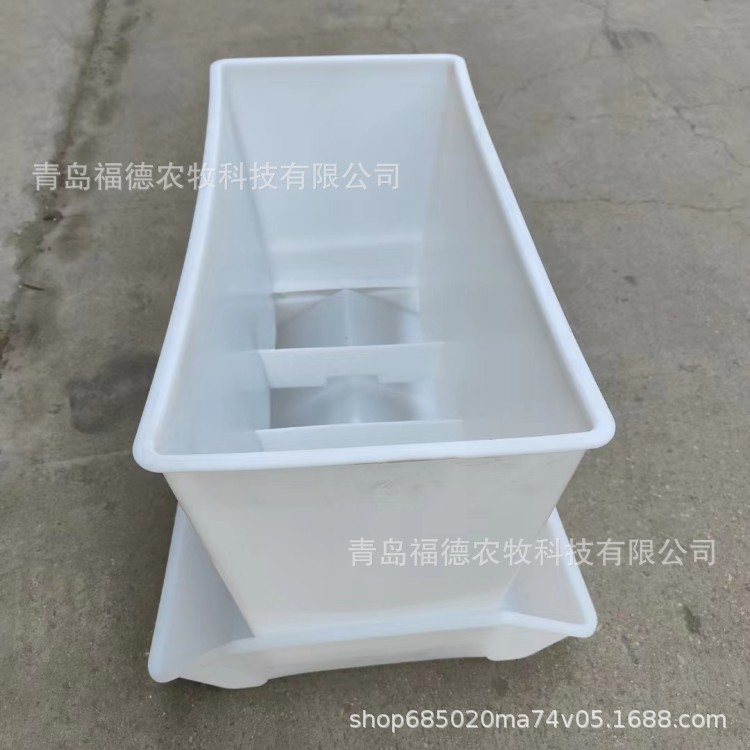 PP白色鸭料箱 纯原料肉鸭料箱 塑料鸡鸭鹅料箱 优品鸭槽图2