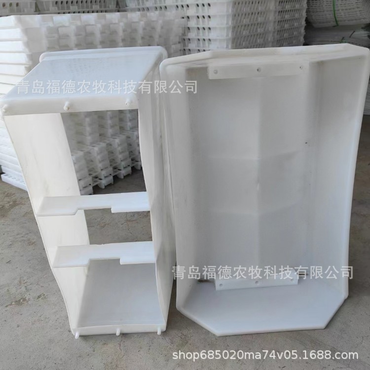 PP白色鸭料箱 纯原料肉鸭料箱 塑料鸡鸭鹅料箱 优品鸭槽图4