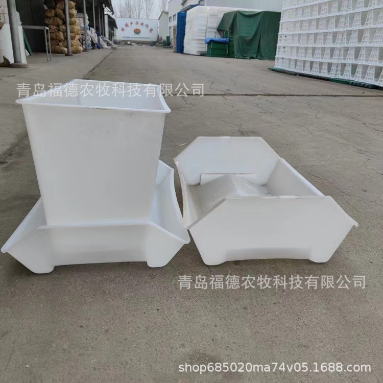 PP白色鸭料箱 纯原料肉鸭料箱 塑料鸡鸭鹅料箱 优品鸭槽图3