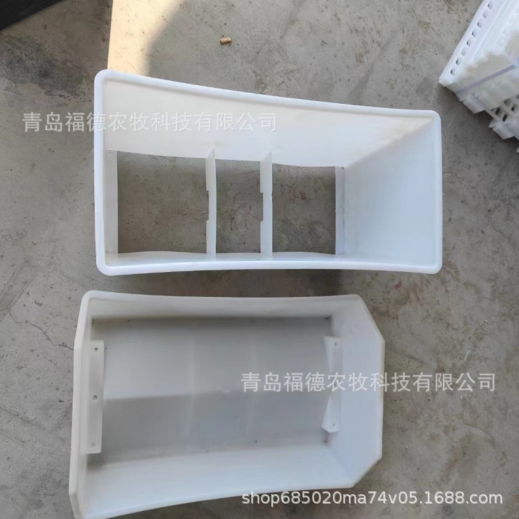 PP白色鸭料箱 纯原料肉鸭料箱 塑料鸡鸭鹅料箱 优品鸭槽图5