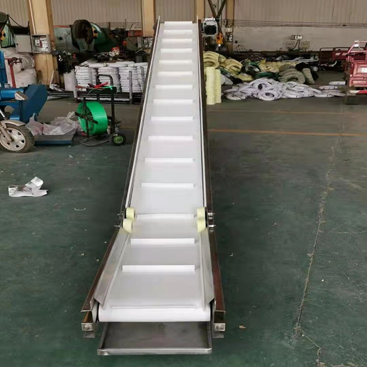 食品爬坡传送机 小型不锈钢链板输送机 工业生产线提升机图3