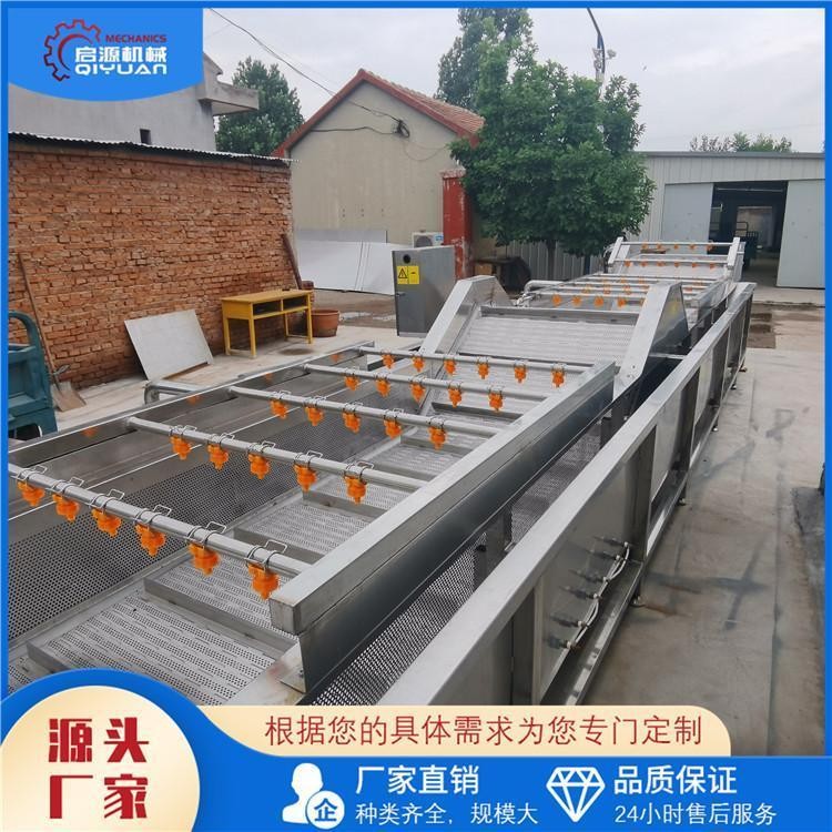 启源机械 无花果气泡清洗机 喷淋式百香果清洗设备 山楂清洗线图3