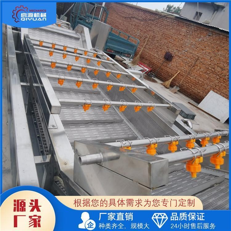 启源机械 茼蒿喷淋式气泡清洗机 野菜土豆水果蔬菜清洗设备图4