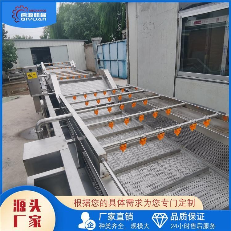 启源机械 茼蒿喷淋式气泡清洗机 野菜土豆水果蔬菜清洗设备图5