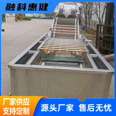 高压气泡清洗机 果蔬清洗不锈钢设备 大姜气泡清洗流水线