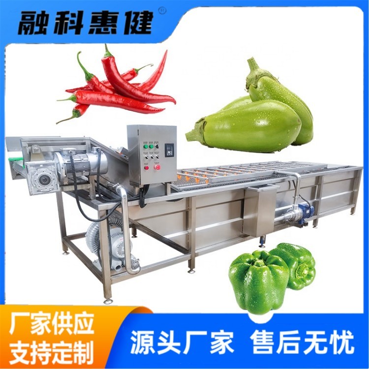 全自动果蔬海鲜气泡清洗机 喷淋式不锈钢清洗设备 预制菜加工设备图5