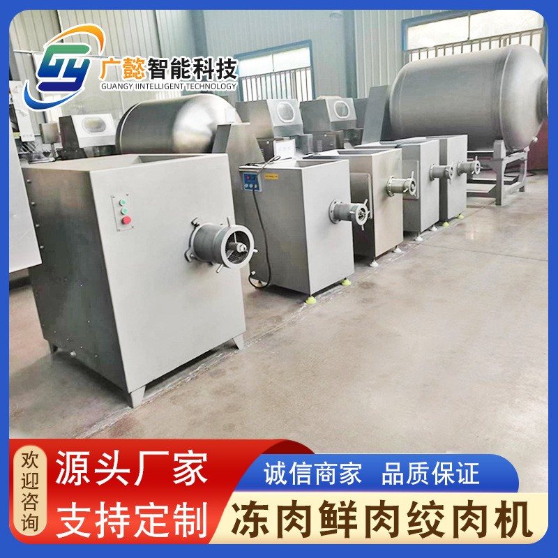 供应猪羊肉冻肉绞肉机 商用大型肉制品鲜肉绞肉设备 鸡肝绞碎机图2