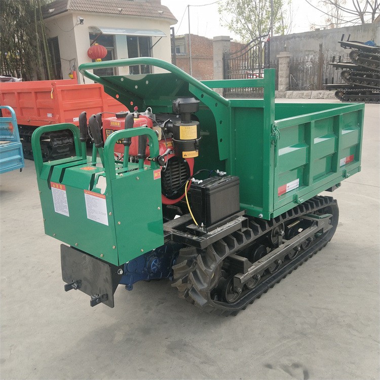 山地爬坡履带式运输车手扶自卸翻斗运输车履带运输车图3