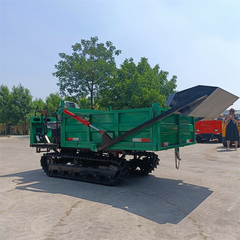 1.5吨自上料履带运输车 液压后翻斗履带爬山虎 全地形农用履带车图3