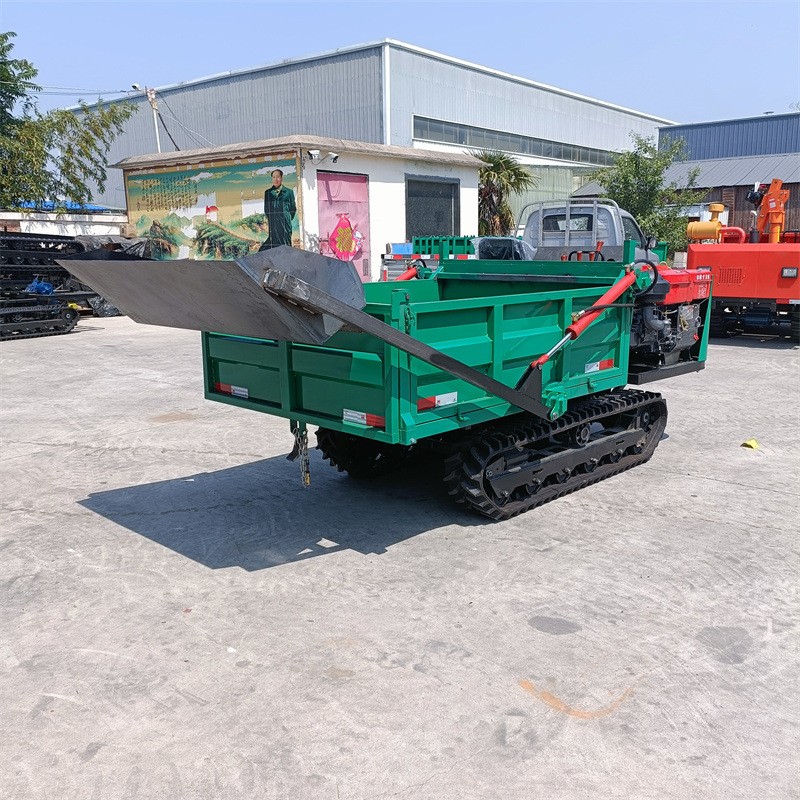 1.5吨自上料履带运输车 液压后翻斗履带爬山虎 全地形农用履带车图4