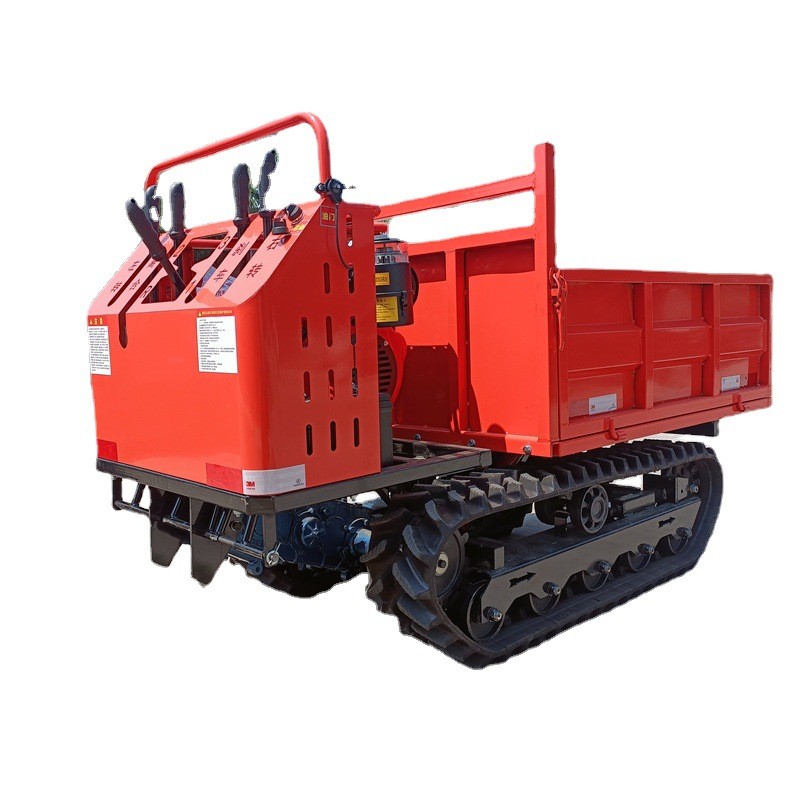 1.5吨自上料履带运输车 液压后翻斗履带爬山虎 全地形农用履带车图5