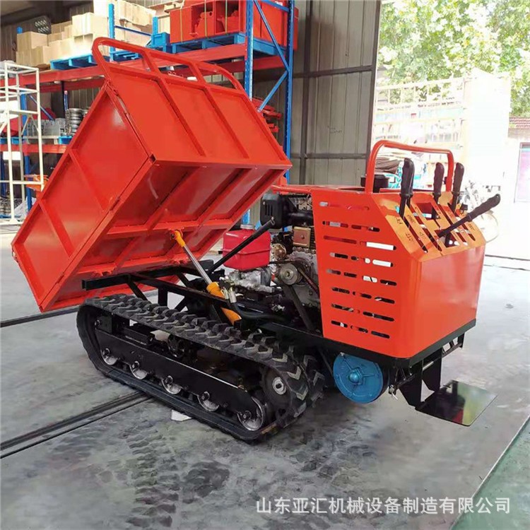 手扶履带运输车 农用自卸爬山虎拖拉机 全地形履带车现货图2