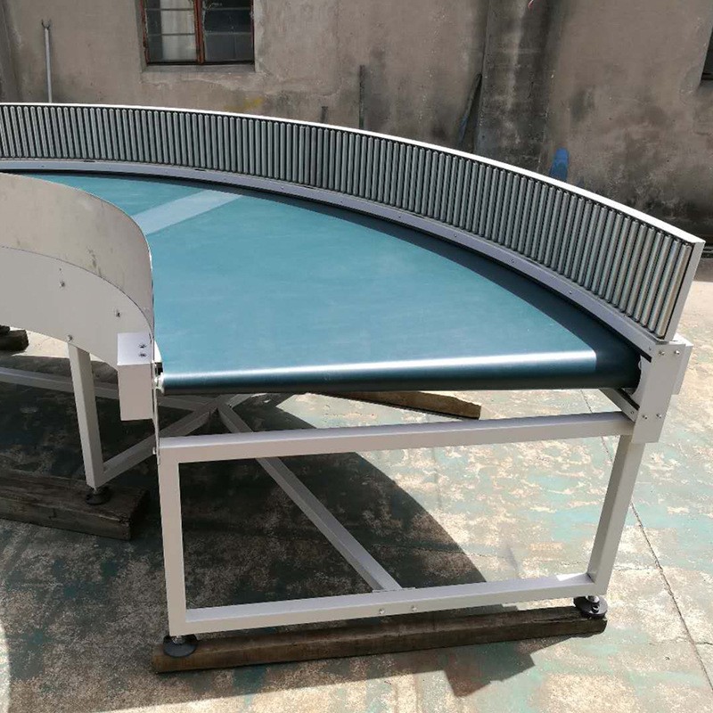 90度皮带转弯机 循环U形输送线 食品传送带 180度