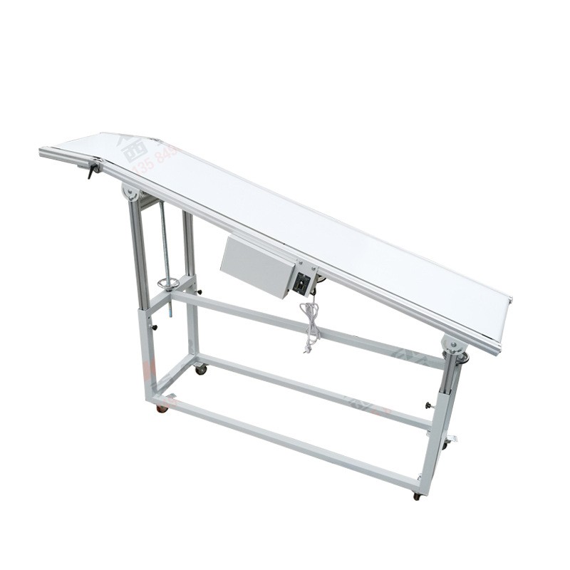 西克尔 流水生产线输送机 绿色PVC皮带输送设备 斜坡皮带机图5