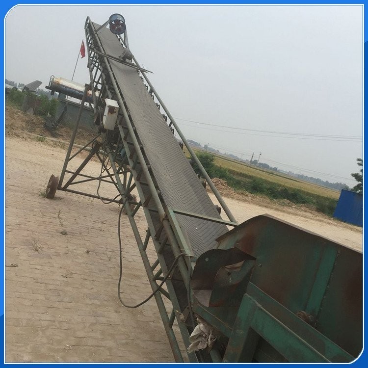 带式输送机 滚筒式皮带输送机 多倾角传输 强力帆布输送带鑫荣制造图3