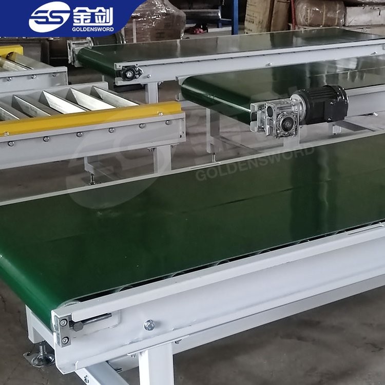 小型平行皮带输送机食品传送带爬坡快递转弯传动带传动裙边提升机图4