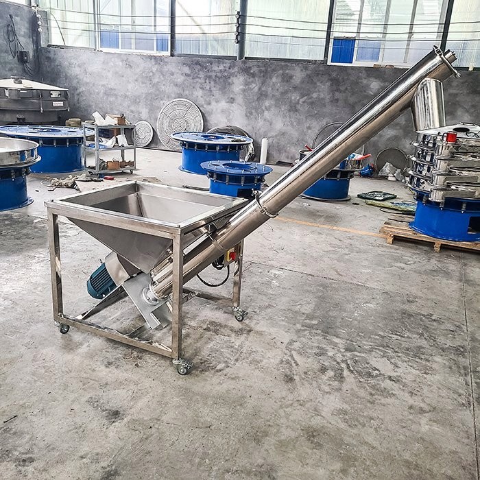 雷诚塑料饲料绞龙提升机螺杆式输送机电动不锈钢螺旋粮食上料机图3