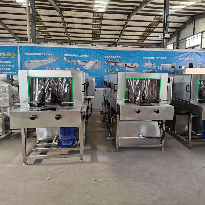 全自动洗筐机多功能周转筐清洗机热水喷淋连续式烘干网带清洗线图4