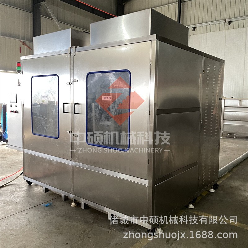 200L益母草膏桶清洗机 中药膏滋桶大批量清洗机 糖浆桶清洗设备图2