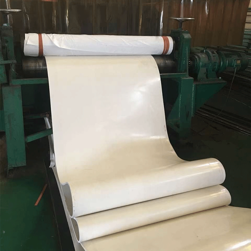 白色橡胶输送带环形输送带耐磨耐油食品饮料工业皮带输送带传送带图5