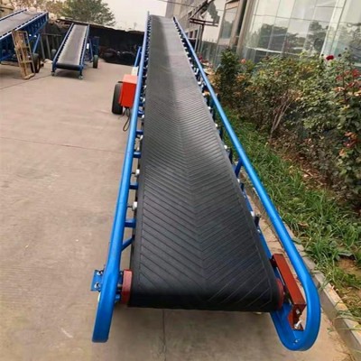 益民生产玉米传送带600宽12米皮带输送机移动升降粮食运输机