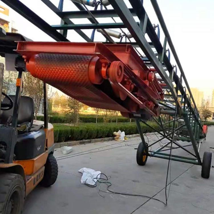 益民粮食装车皮带机 沙子石子皮带传送机 折叠式皮带机配件图4