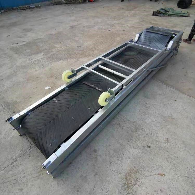批发折叠式皮带机 益民定制简易型输送机 6米玉米装卸车传送带图4