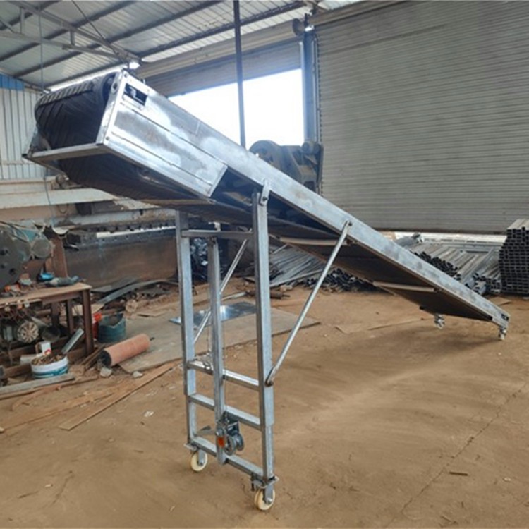 批发折叠式皮带机 益民定制简易型输送机 6米玉米装卸车传送带图2