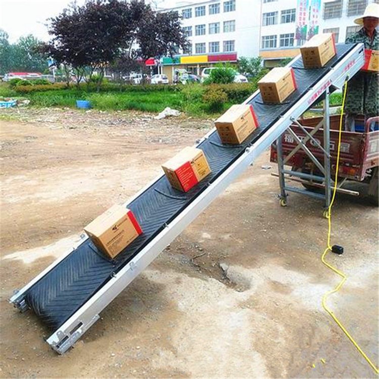 批发折叠式皮带机 益民定制简易型输送机 6米玉米装卸车传送带图5