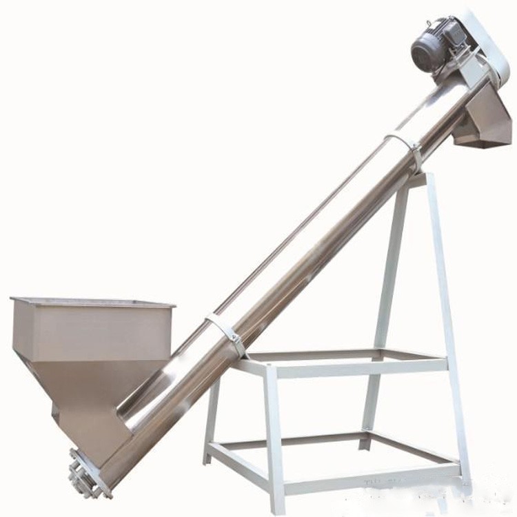 不锈钢无轴运输机 管式螺旋输送机 蛟龙上料机 绿友机械图2