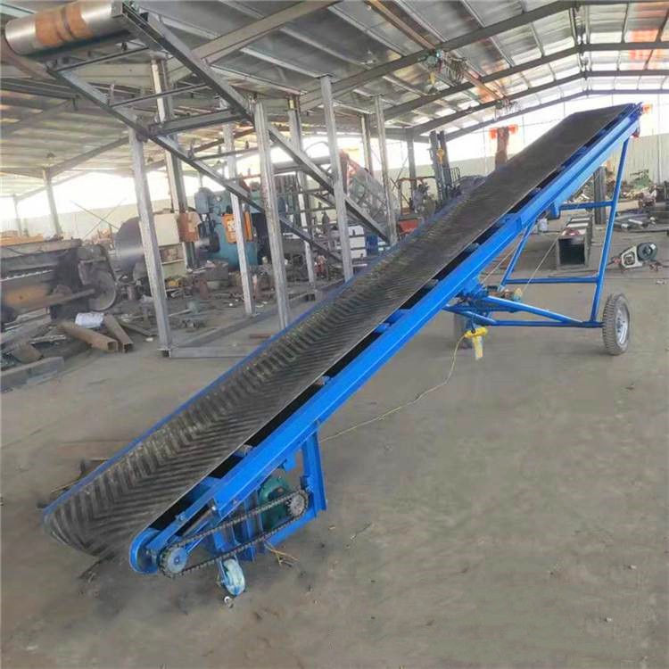 隆昕机械 铝型材皮带输送机 建筑材料传送带 裙边格挡带式上料机图4