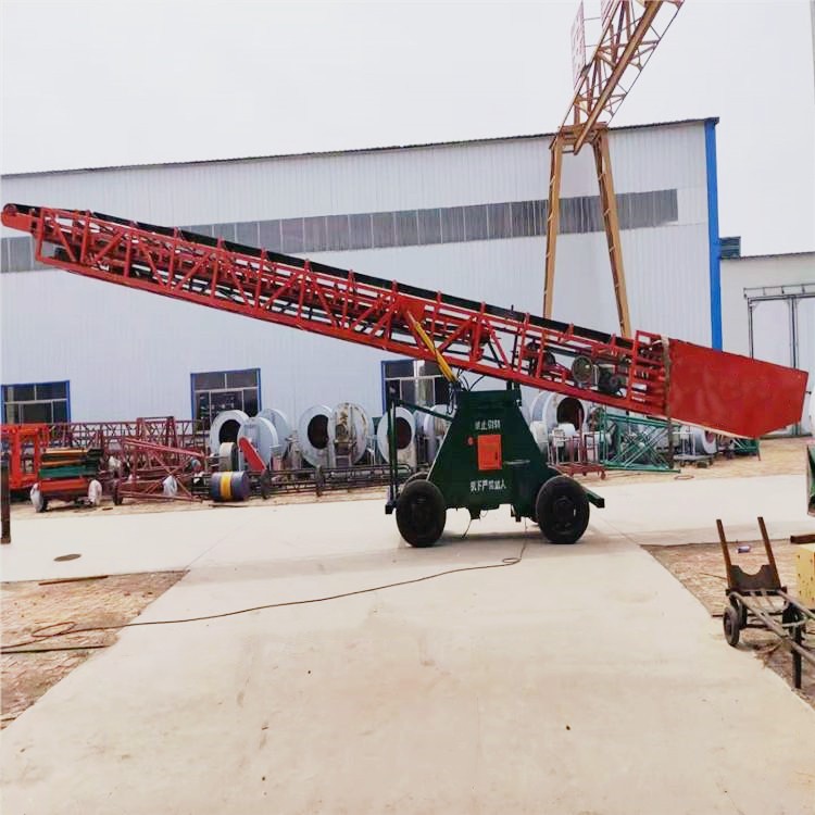 隆昕机械 铝型材皮带输送机 建筑材料传送带 裙边格挡带式上料机图3