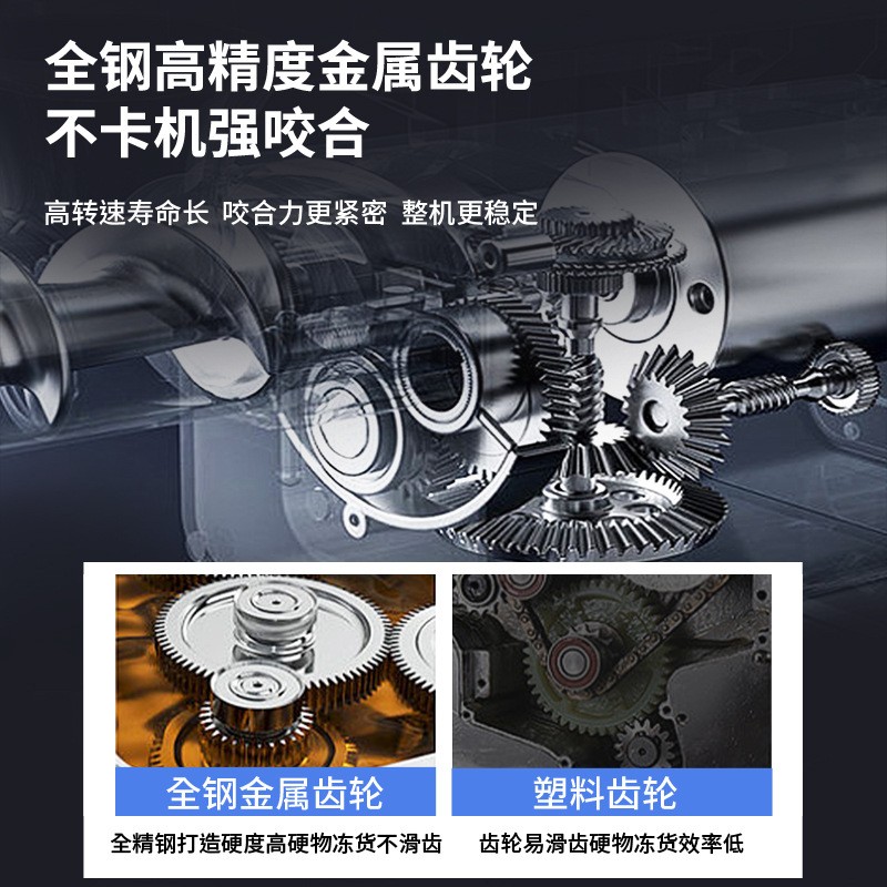 亨创不锈钢大功率家用多功能电动灌肠碎打肉馅切肉丝机商 用绞肉机图5