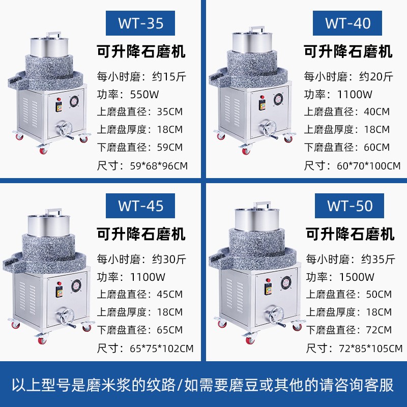 顺威联石磨机电动石磨机磨浆机磨大米磨黄豆磨芝麻石磨肠粉图5