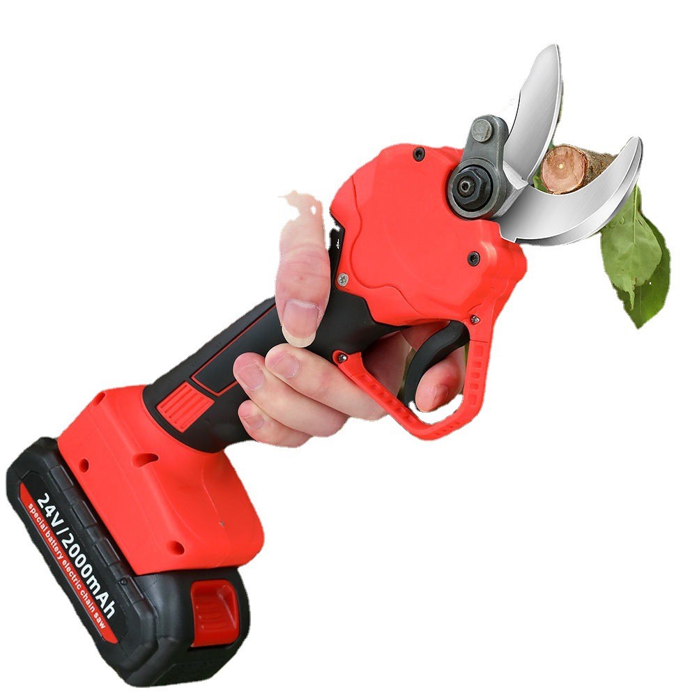 电动修枝剪刀果树修枝剪充电强力园林锂电树枝剪充电式粗枝剪图4