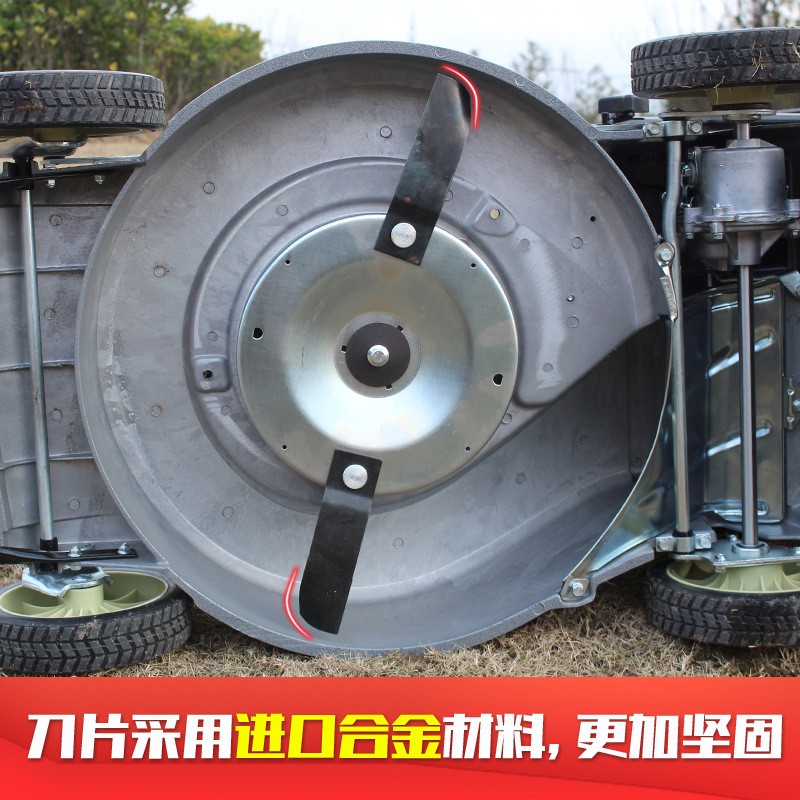 铝合金割草机草坪机手推式19 21寸推草机草坪剪草机割草机打草机图2