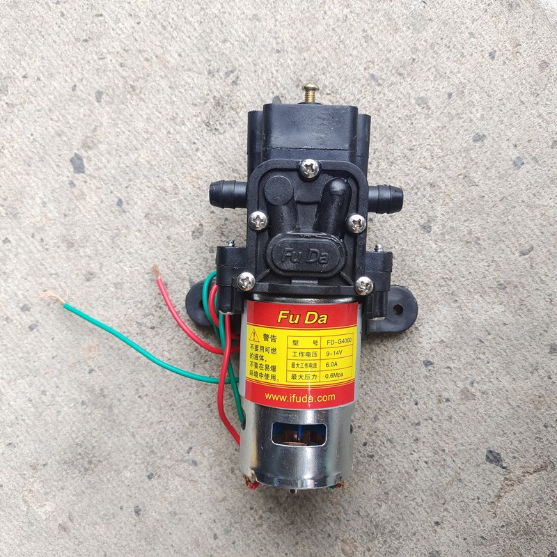 电动农用喷雾器12v高压水泵大功率高压回流电动喷雾器电机抽水泵图4