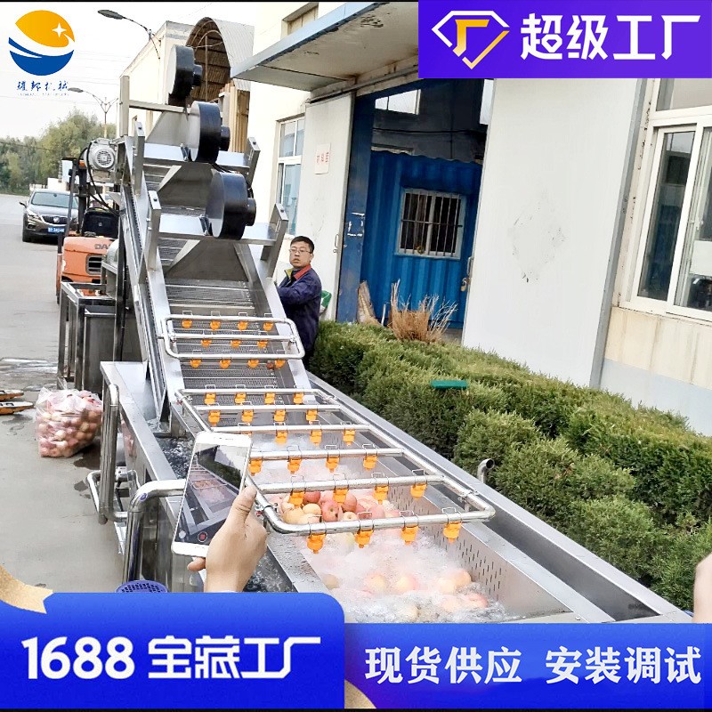 气泡水果草莓清洗机 瓜果西红柿桃子苹果清洗设备 枇杷果洗果机图2
