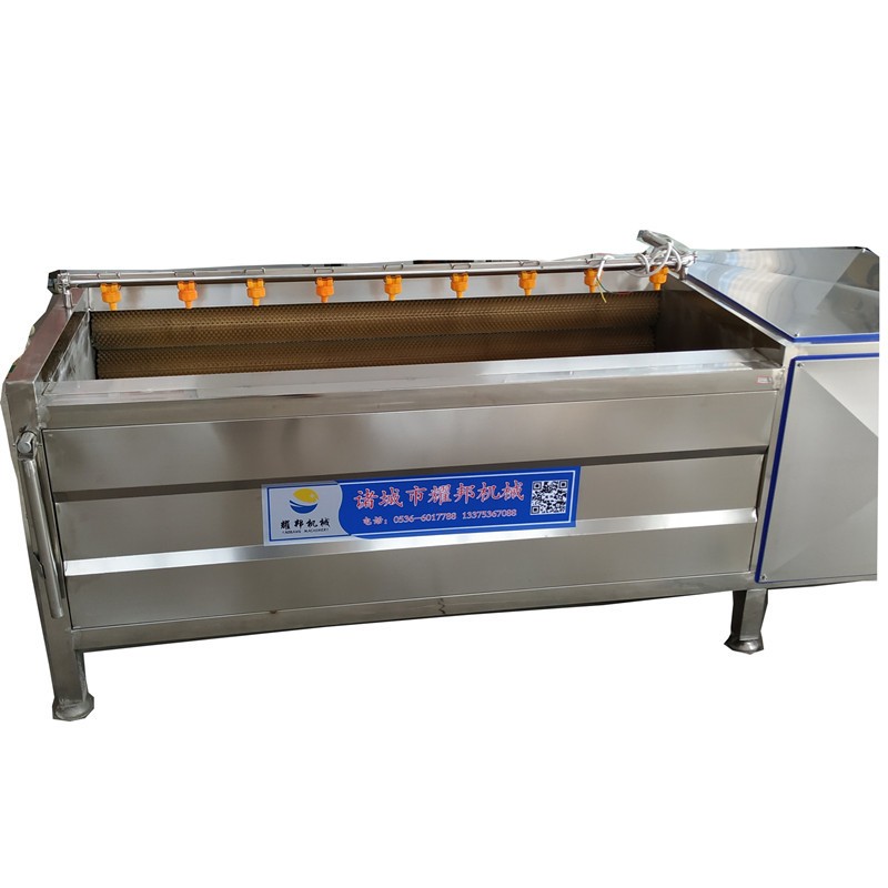 全自动毛刷土豆清洗机 毛辊红薯土豆清洗去皮机 工业大 型洗姜机图5
