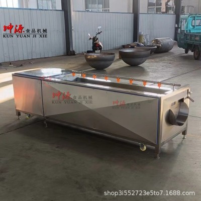 不锈钢毛刷小龙虾清洗机海蛎子去泥去沙清洗设备全自动毛棍清洗机